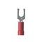 Panduit Fork Terminal, #6 Stud Size, 18 AWG, 600 V, Vinyl Insulated, Red, 1000 PK PV18-6LFW-MY - alternate 1